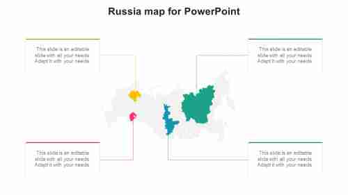 Russia map for PowerPoint